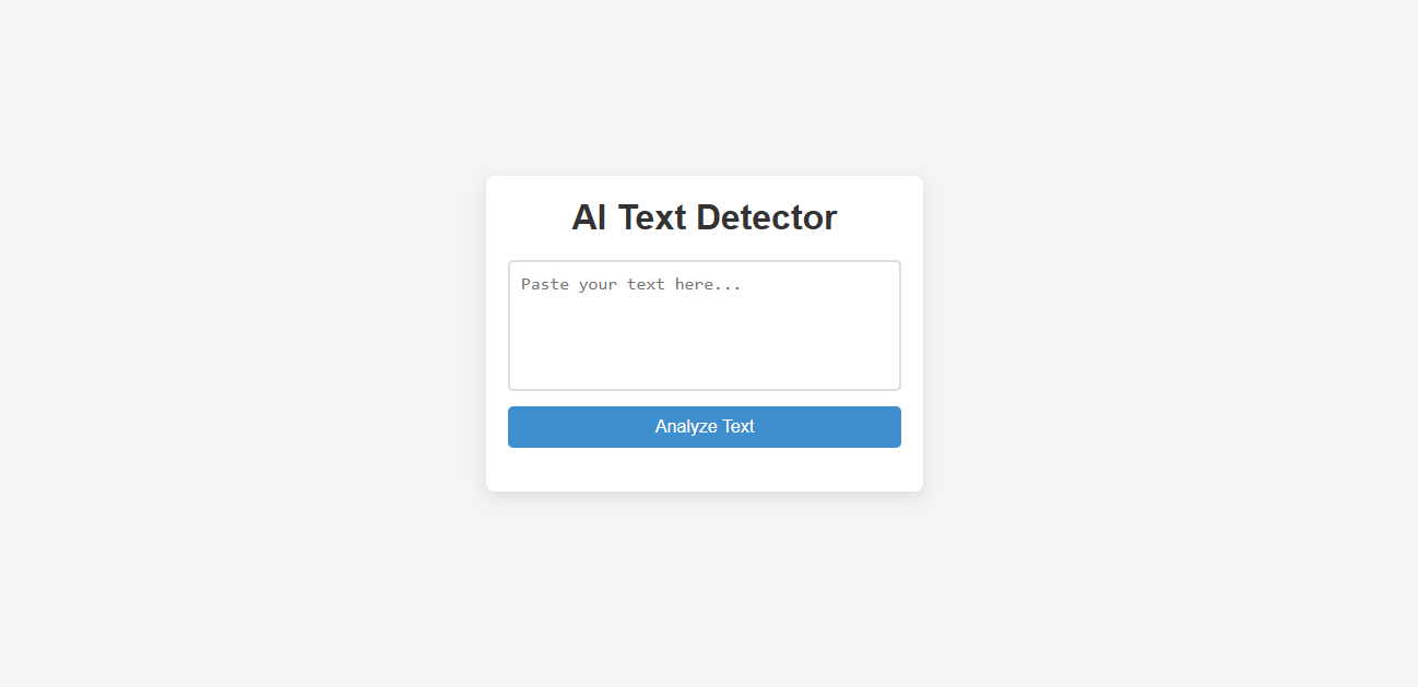 AI Text Detector
